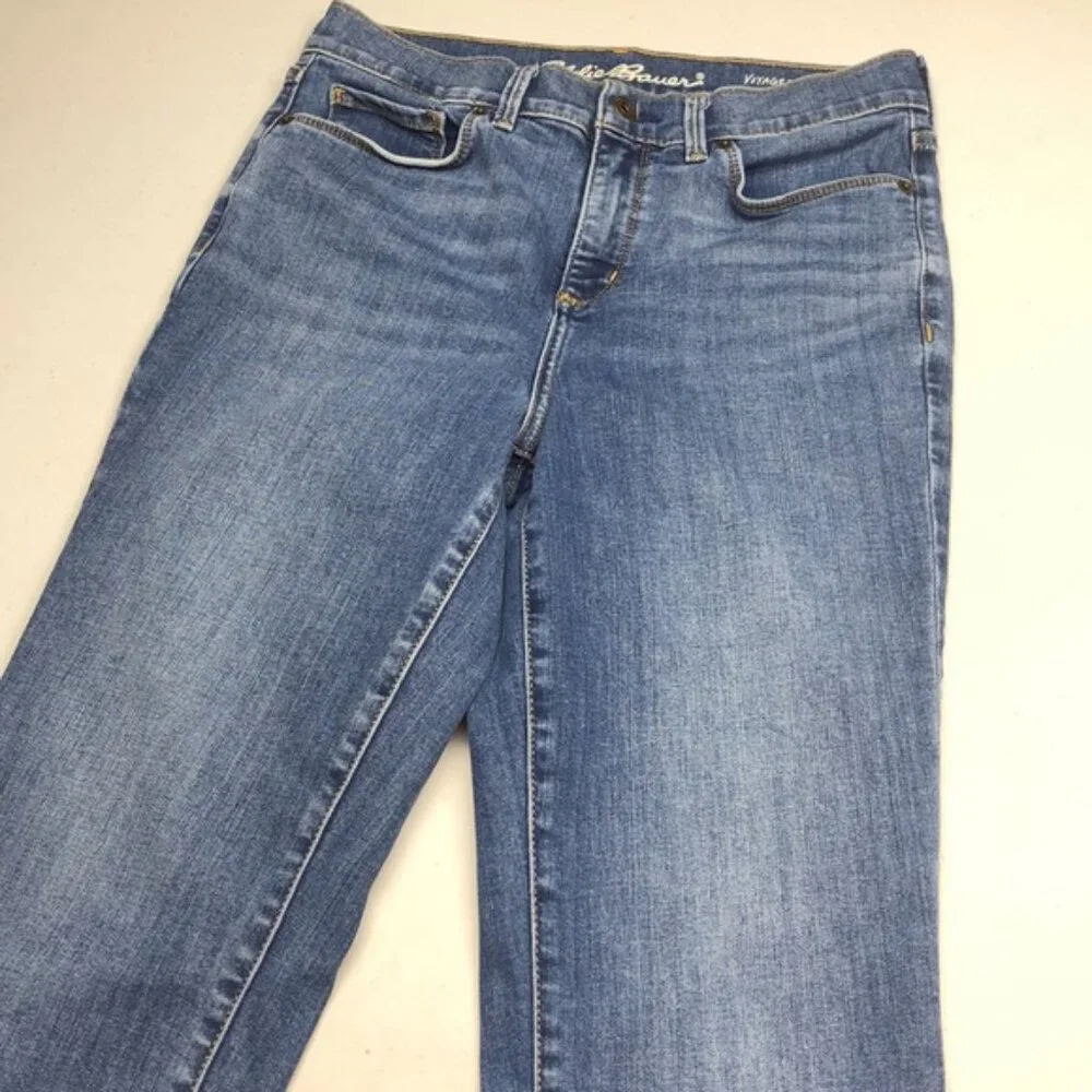 LIKE NEW EDDIE BAUER VOYAGER HIGH-RISE CROP JEANS 6/28x26 ⭐️